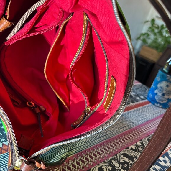 Dooney & Bourke Bright Green Nylon Hobo Shoulder Bag, Preowned - Picture 16 of 17